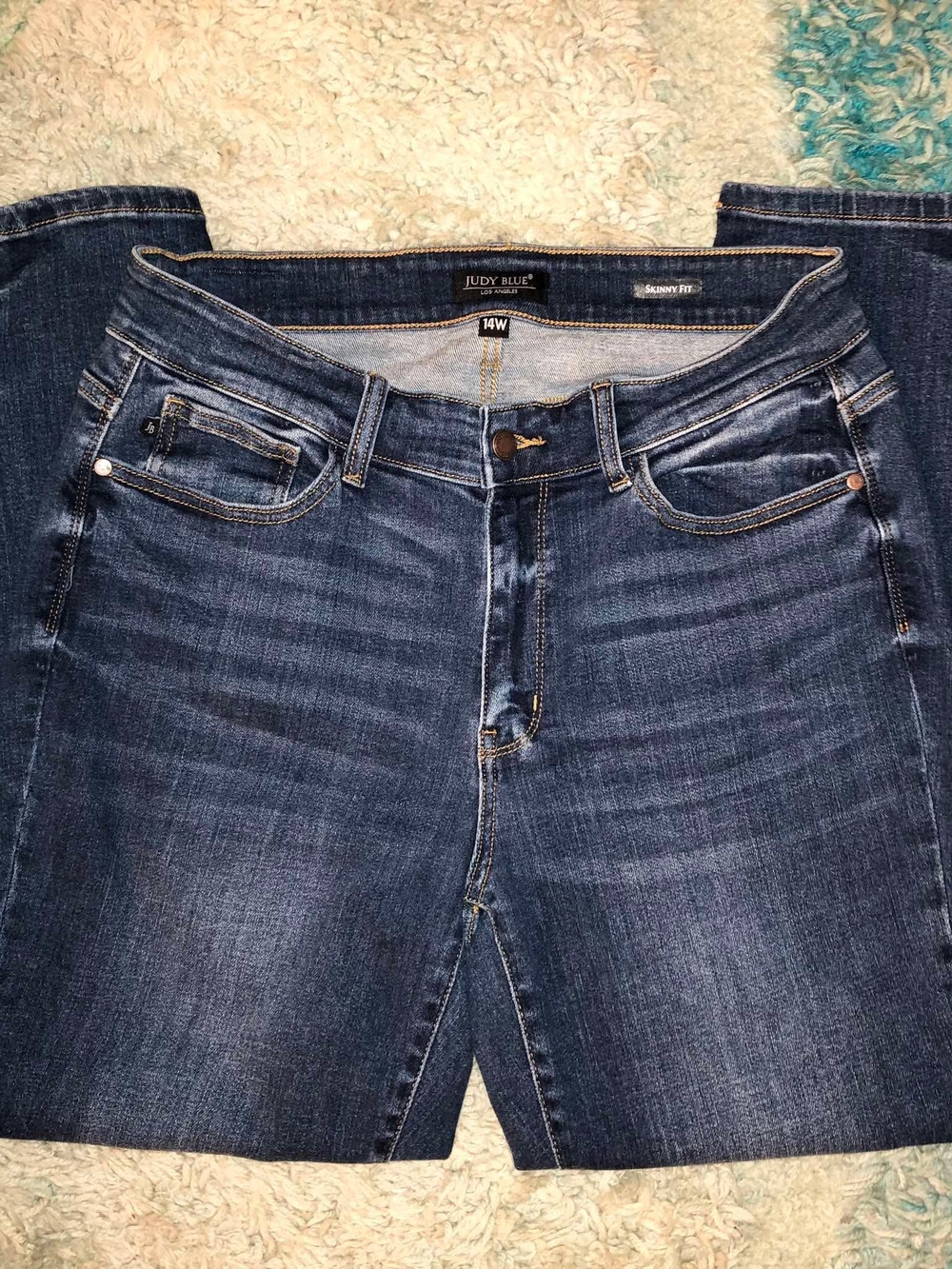 Judy Blue Dark Wash Skinny Jeans - Blue